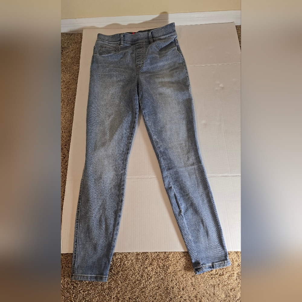 $128 Spanx Distressed Skinny Jeans Light Vintage Wash [ SZ M/M ] #20275T
